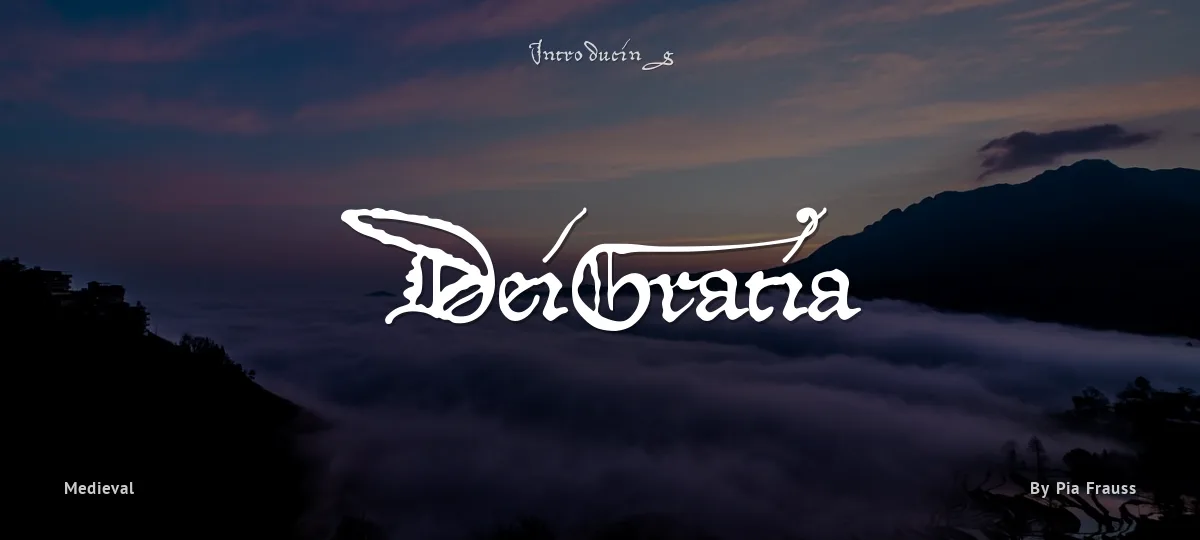 DeiGratia font preview