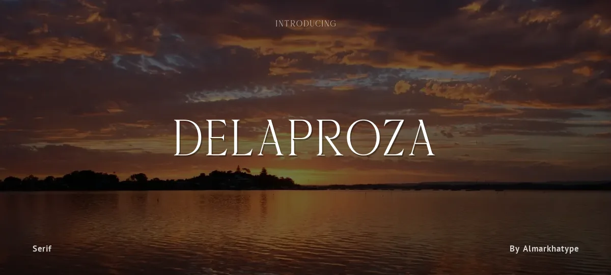 Delaproza font preview