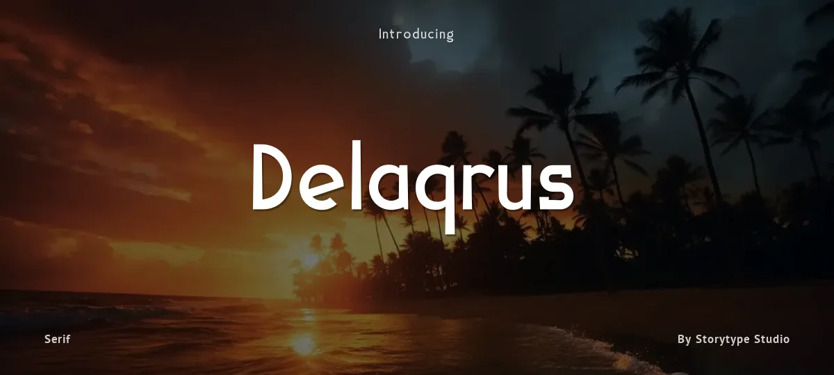 Delaqrus font preview