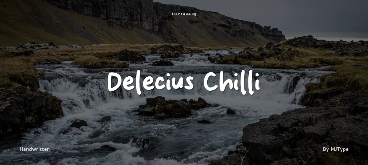 Delecius Chilli font preview