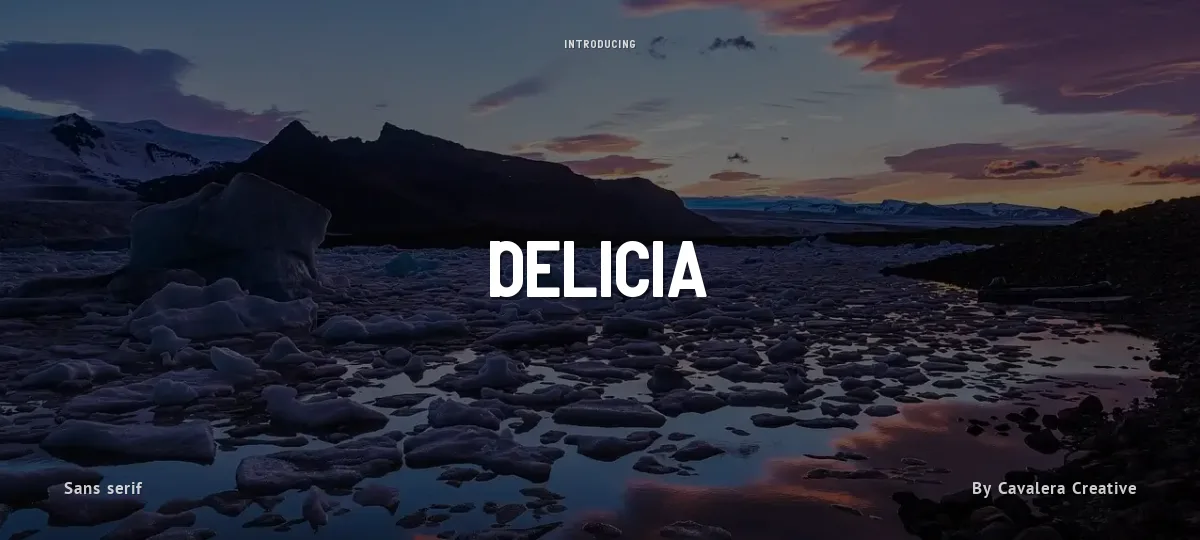 Delicia font preview