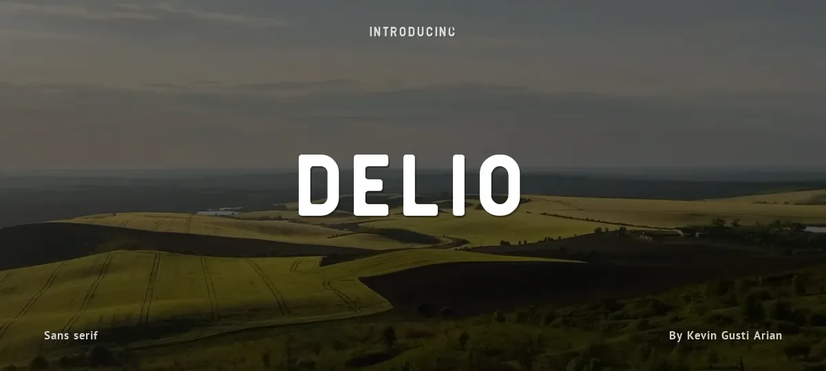 Delio font preview