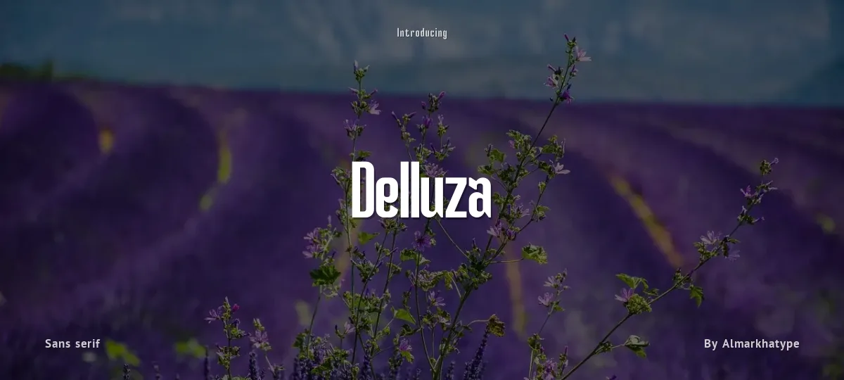 Delluza font preview