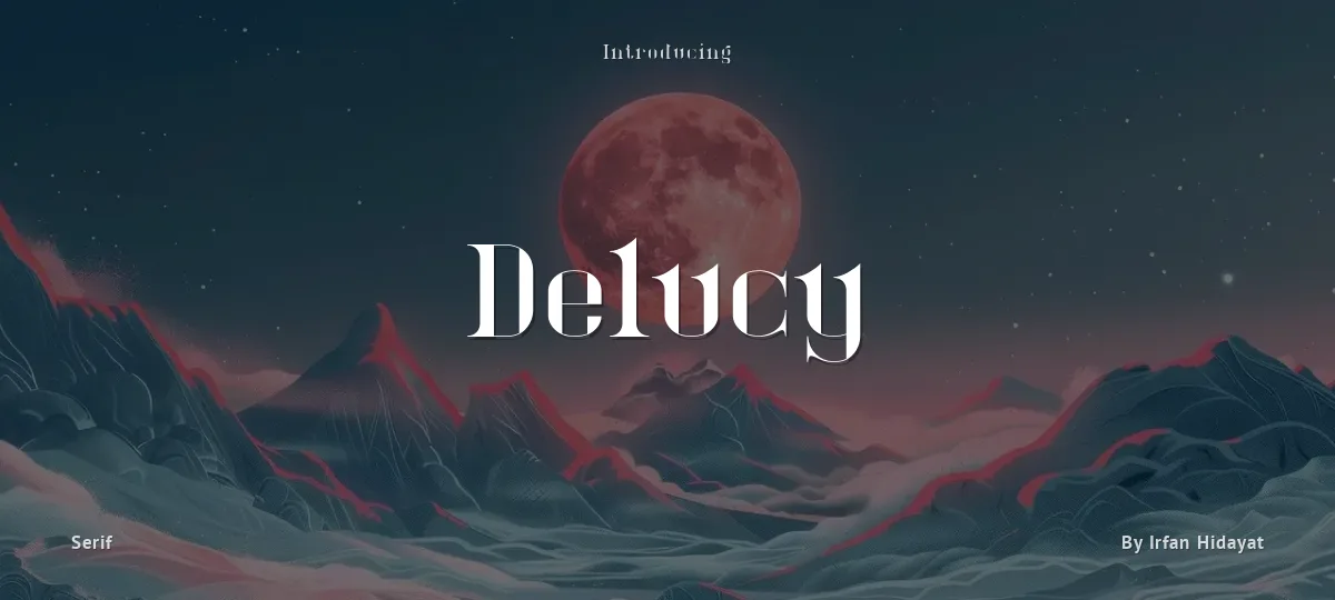 Delucy font preview