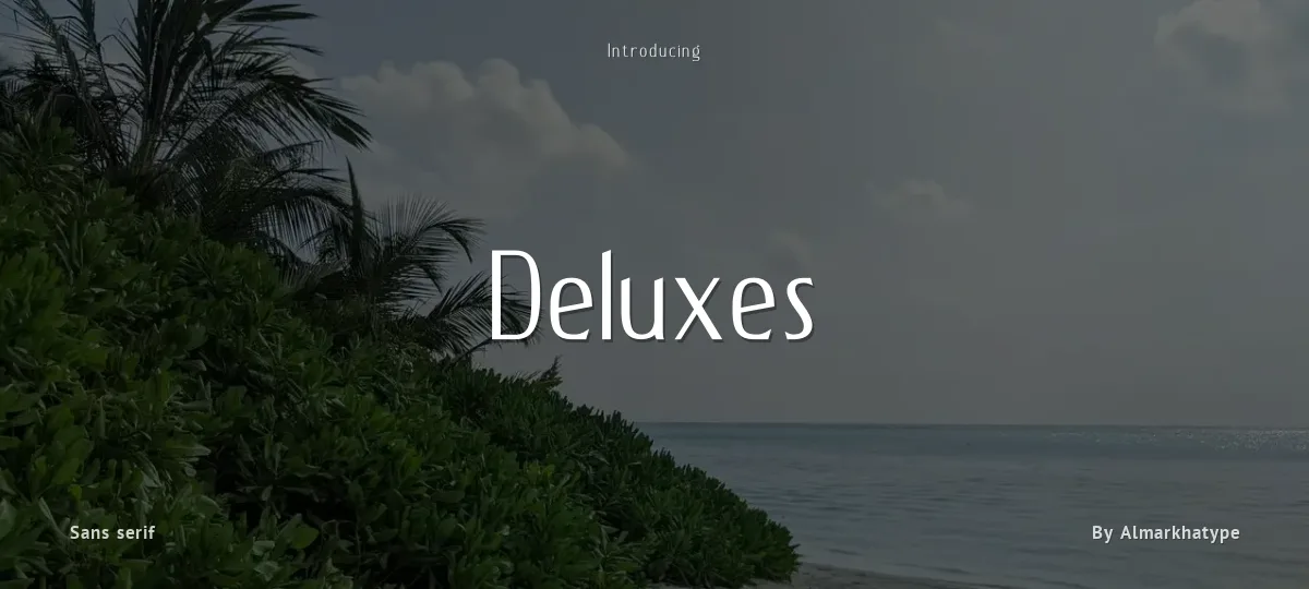 Deluxes font preview