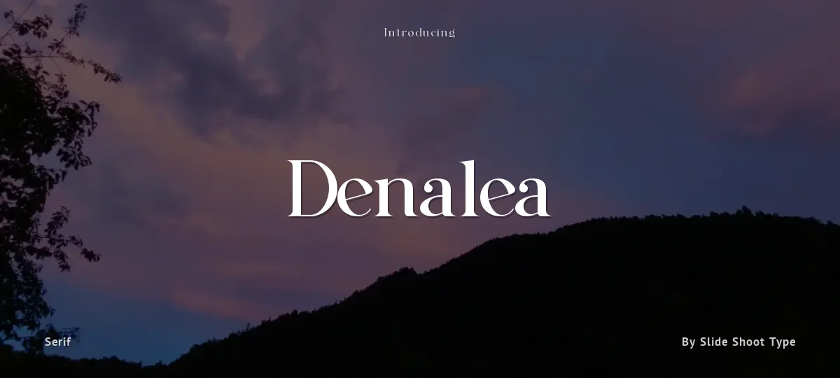 Denalea font preview
