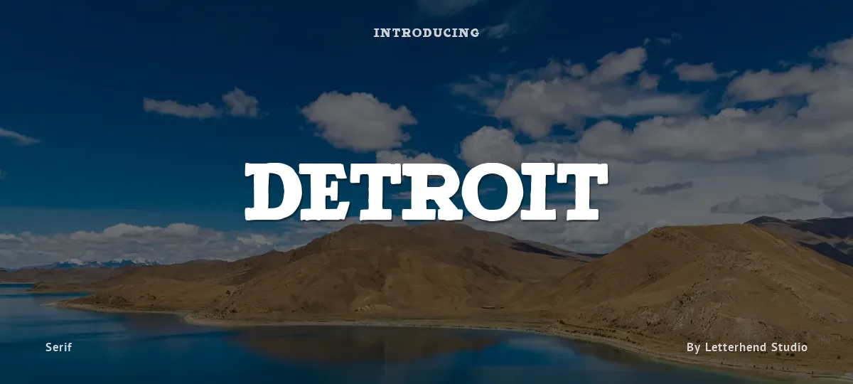 Detroit font preview