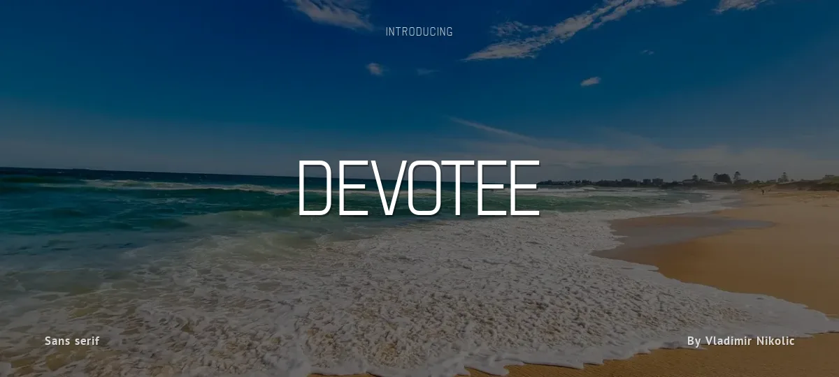 Devotee font preview