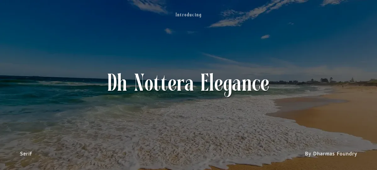 Dh Nottera Elegance font preview