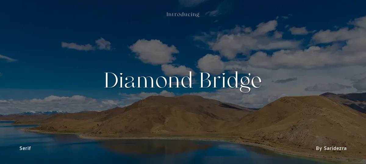 Diamond Bridge font preview
