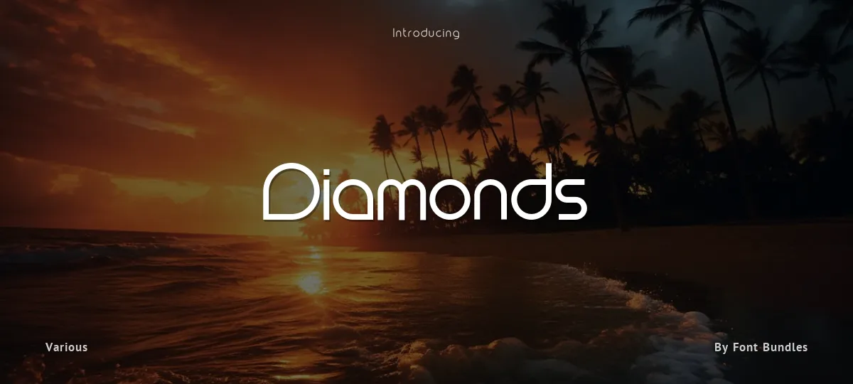 Diamonds font preview
