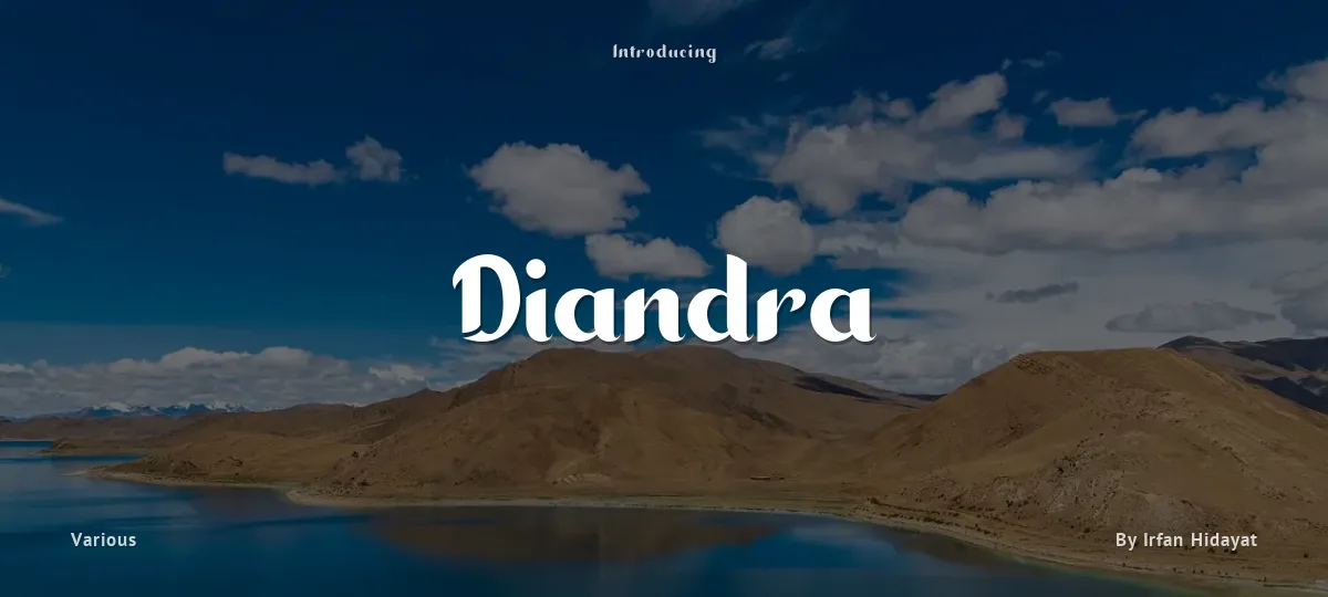 Diandra font preview