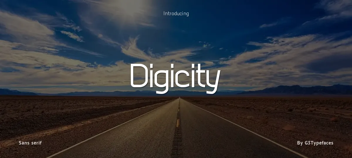 Digicity font preview