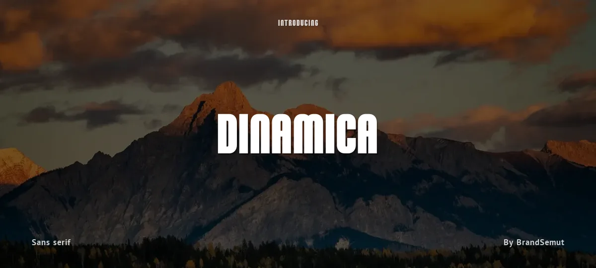 Dinamica font preview