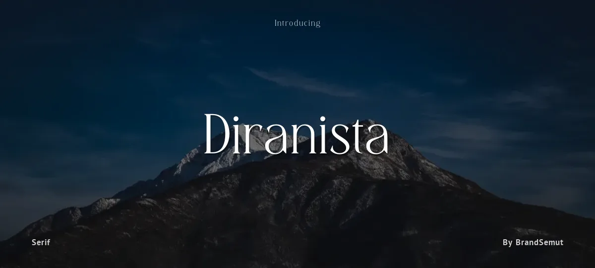 Diranista font preview
