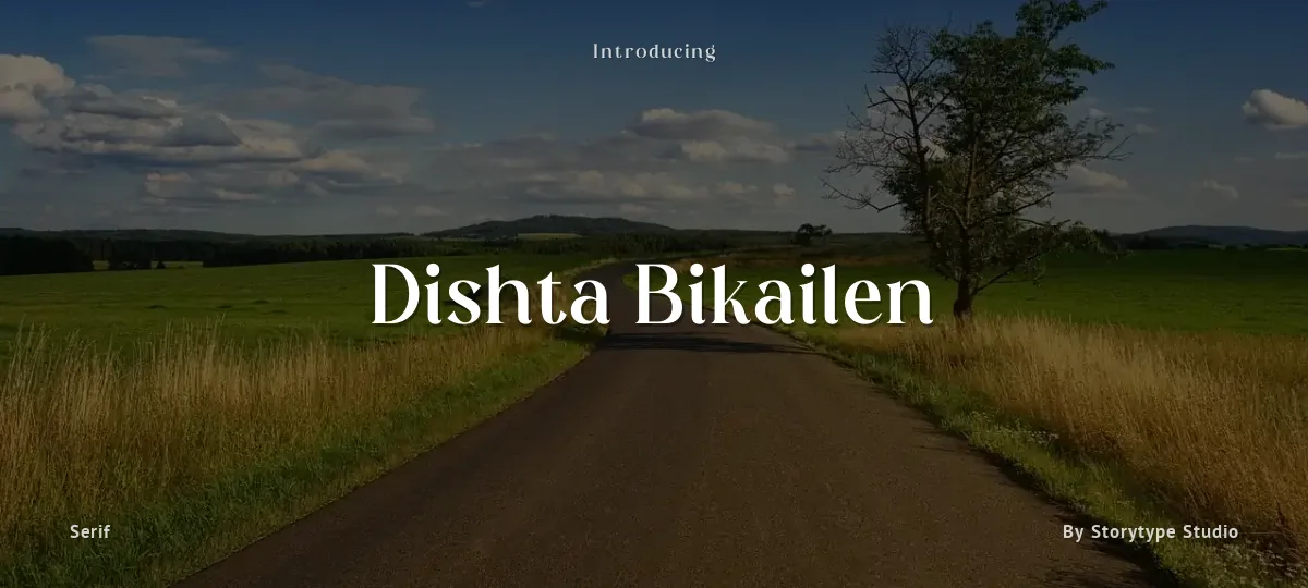 Dishta Bikailen font preview
