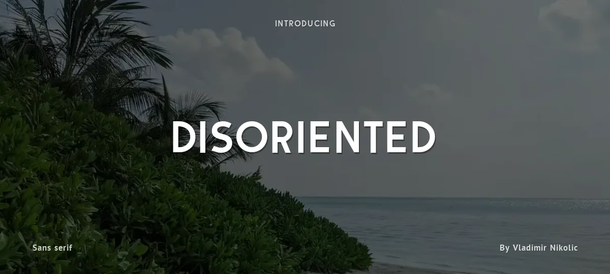 Disoriented font preview