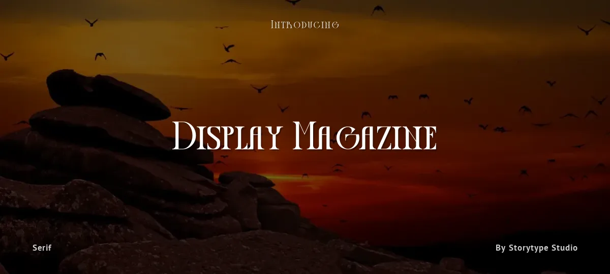Display Magazine font preview