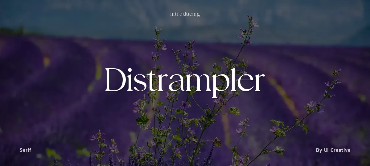 Distrampler font preview