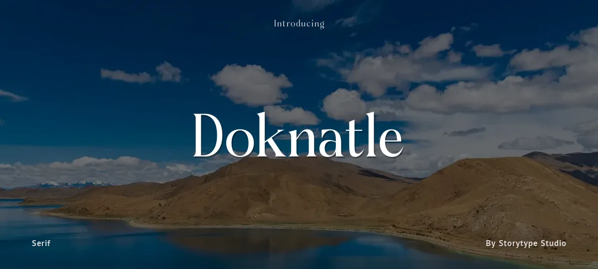 Doknatle font preview