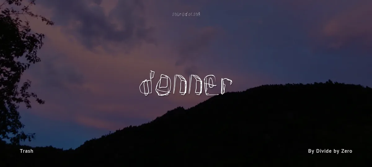 Donner font preview