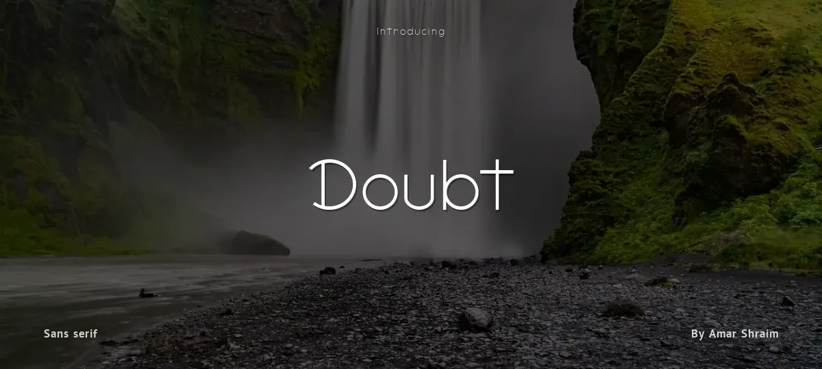 Doubt font preview
