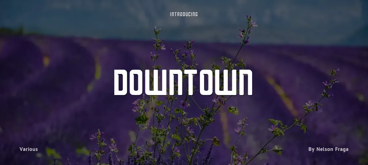 Downtown font preview