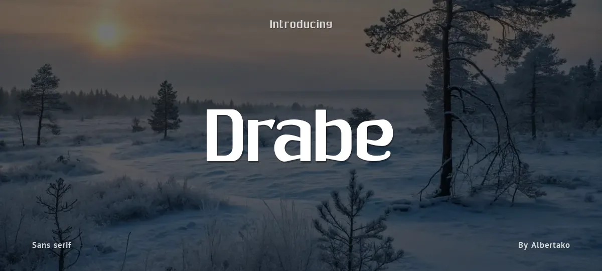 Drabe font preview