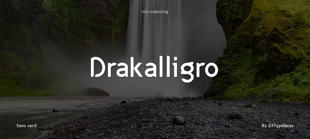 Drakalligro font preview