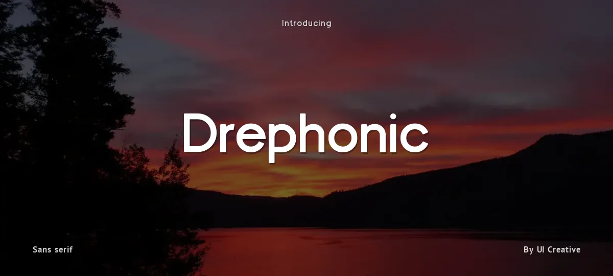 Drephonic font preview