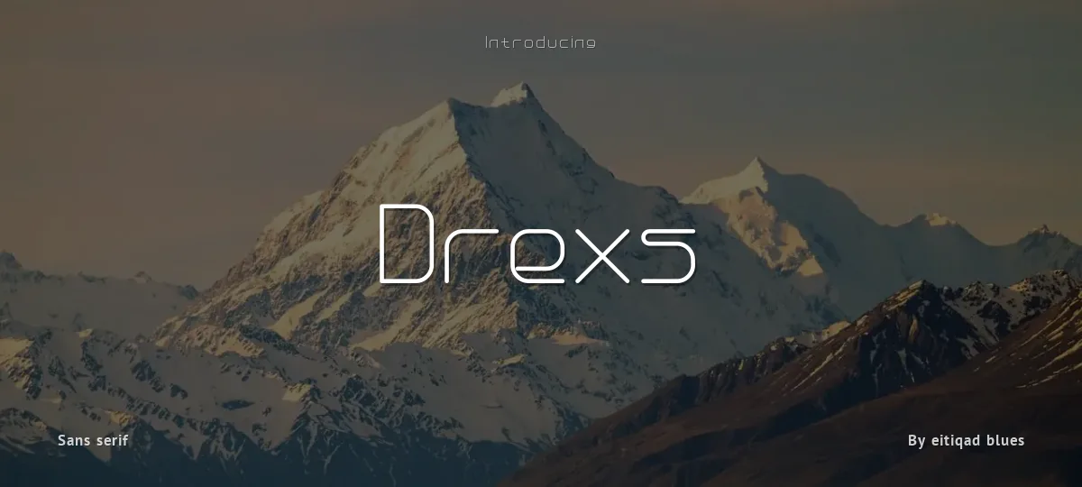 Drexs font preview