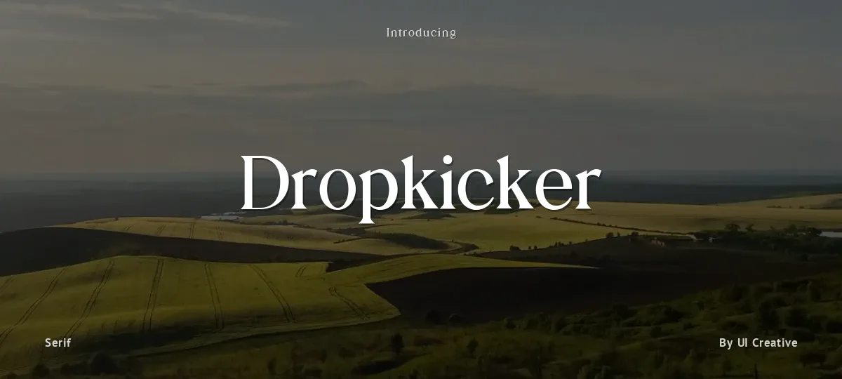Dropkicker font preview