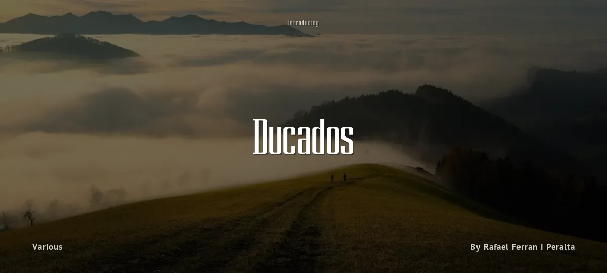 Ducados font preview