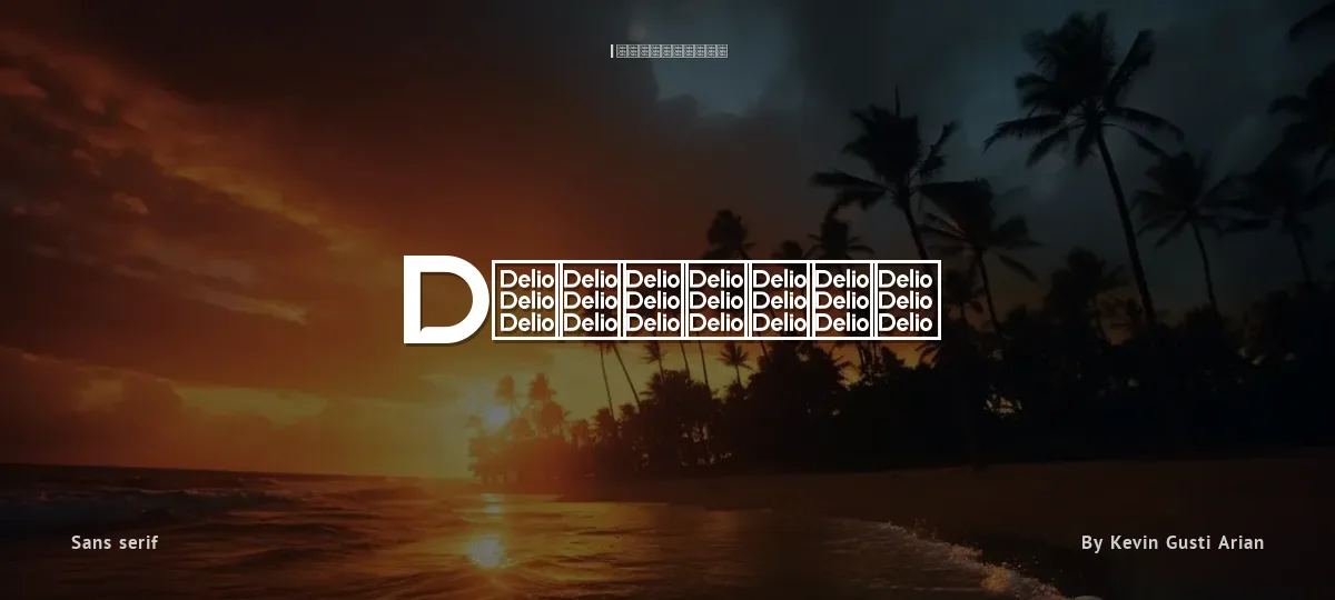Dustries font preview