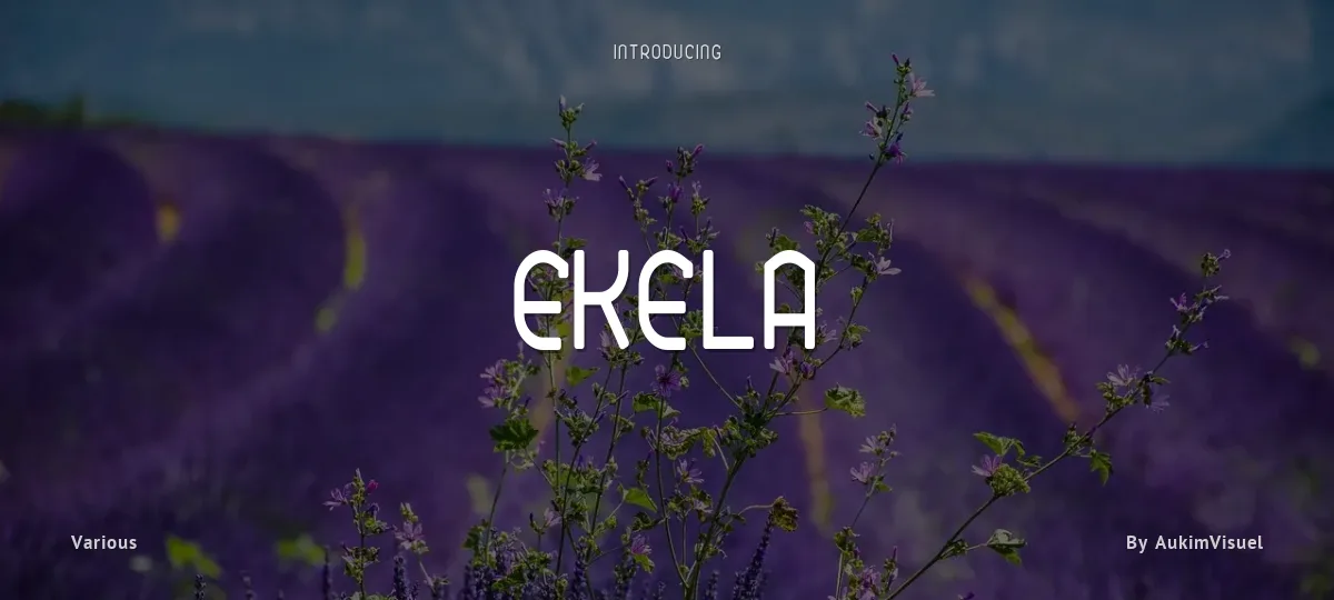 Ekela font preview