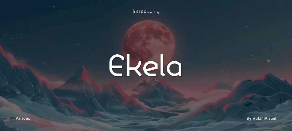 Ekela font preview