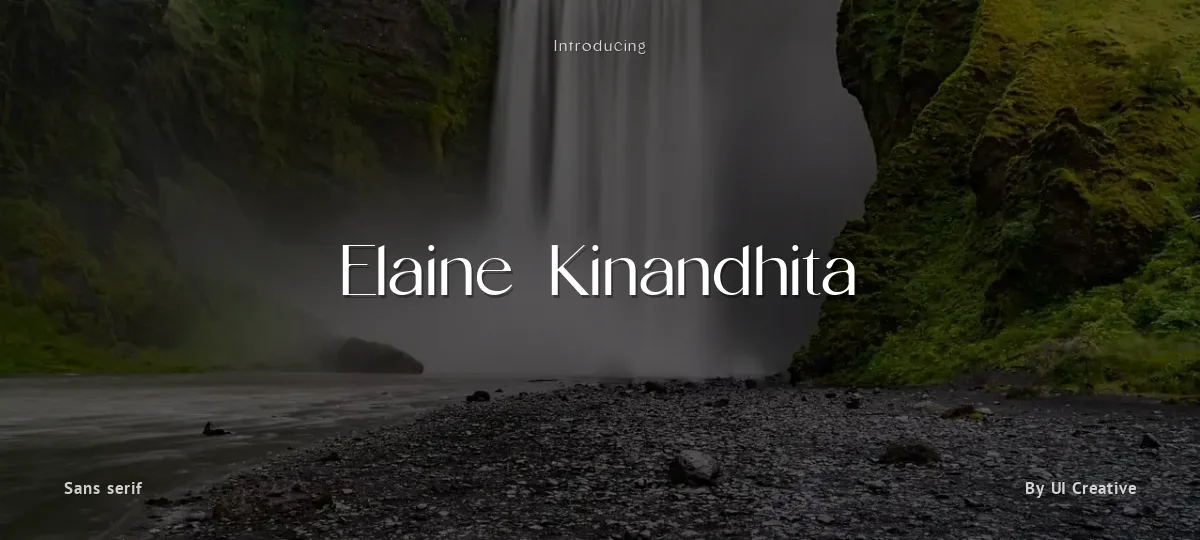 Elaine Kinandhita font preview