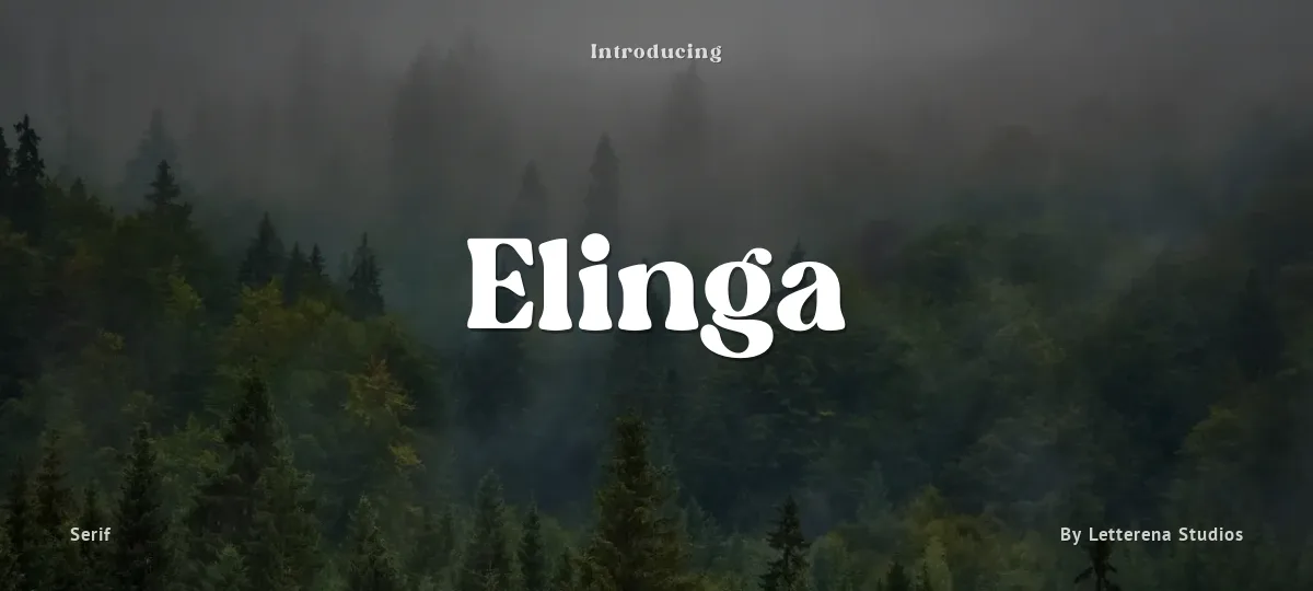 Elinga font preview