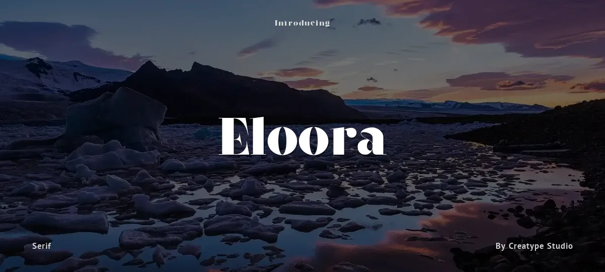 Eloora font preview