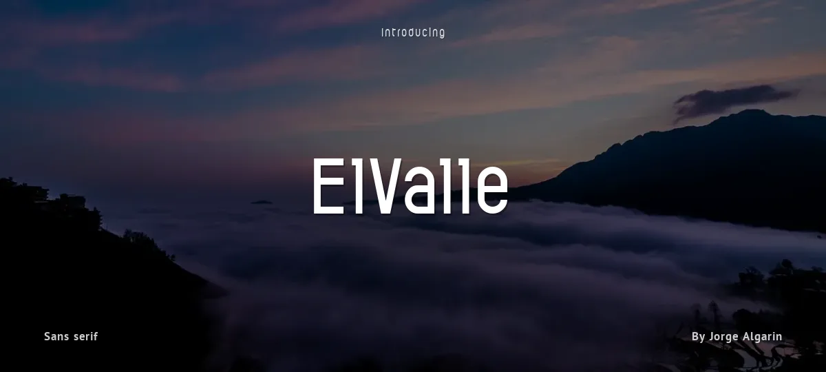 ElValle font preview