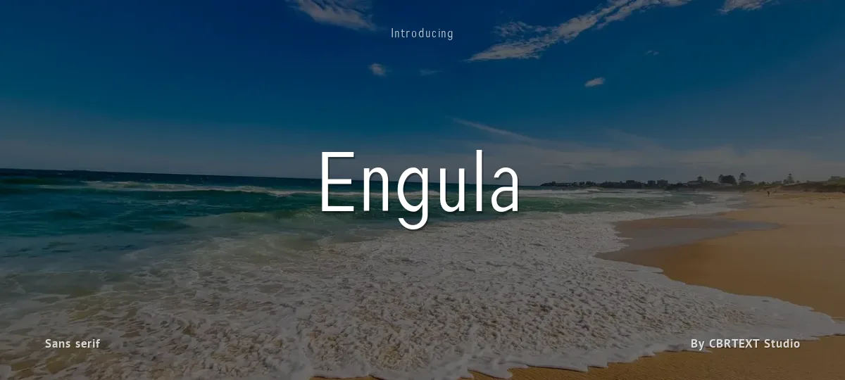 Engula font preview