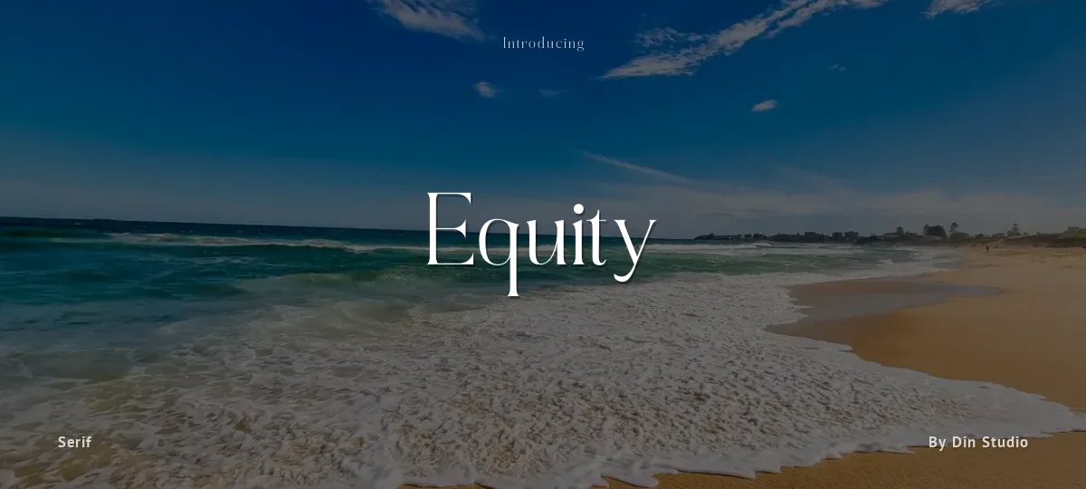 Equity font preview