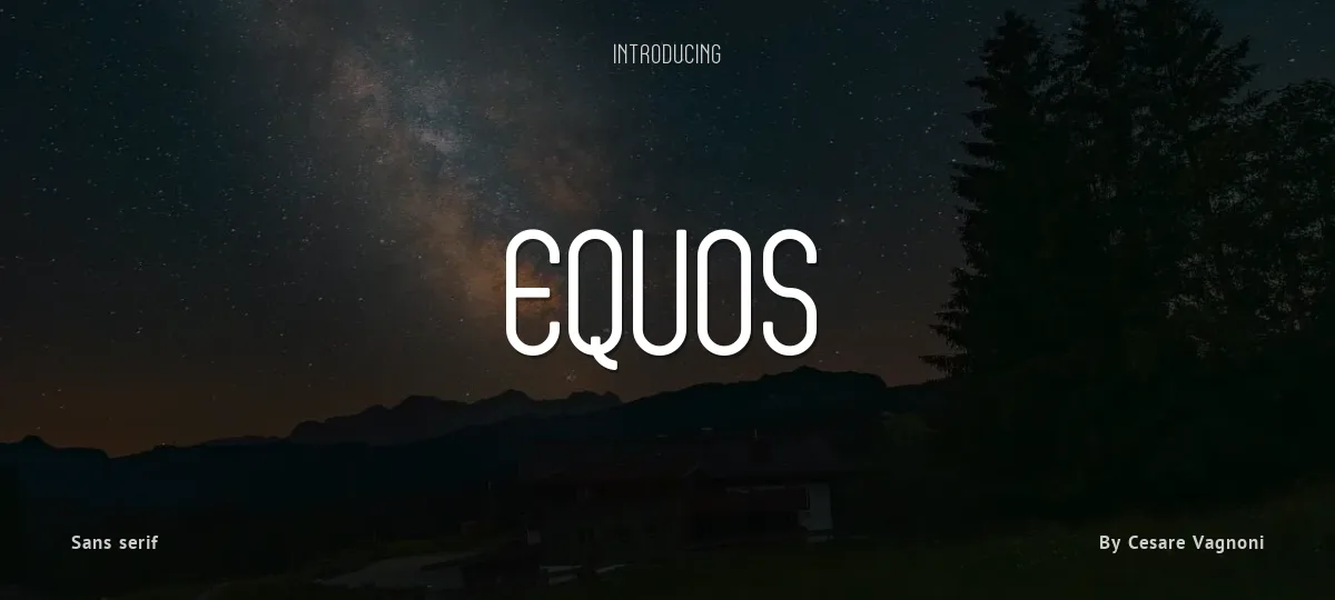 Equos font preview