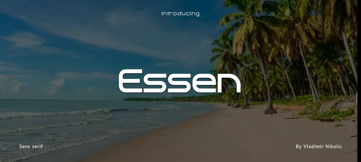 Essen font preview