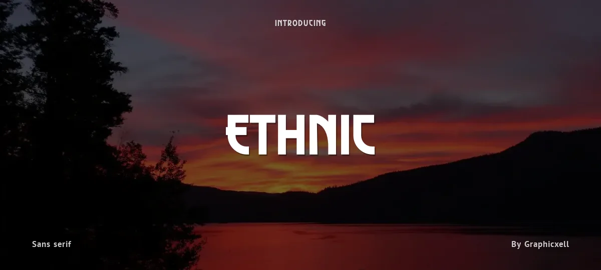 Ethnic font preview