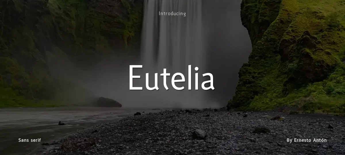 Eutelia font preview