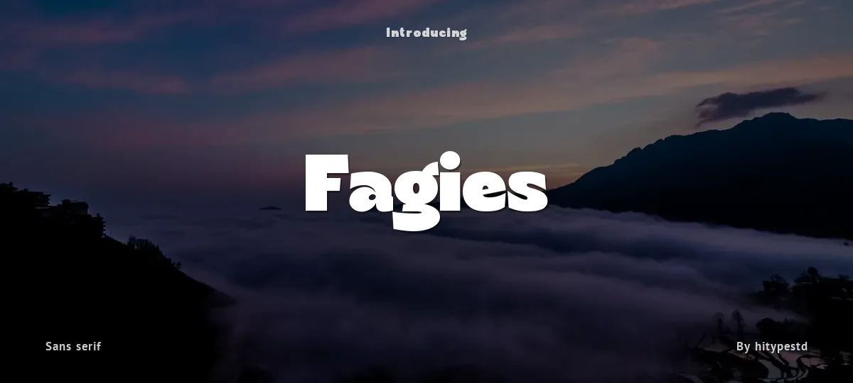 Fagies font preview