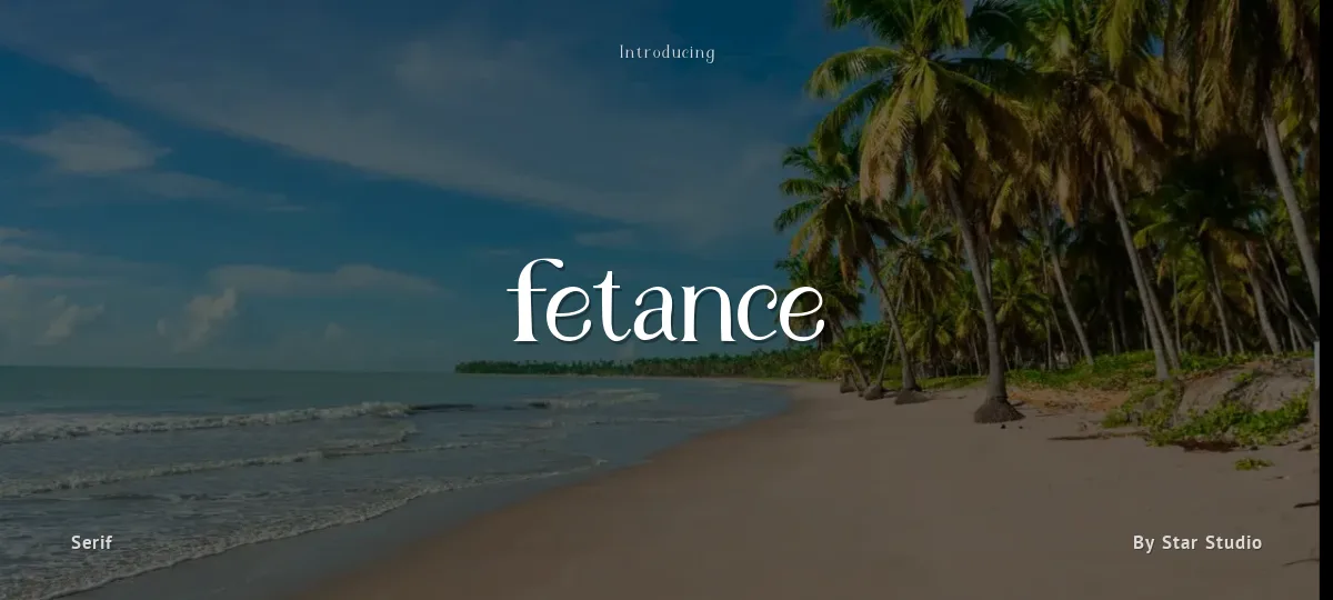 Fetance font preview