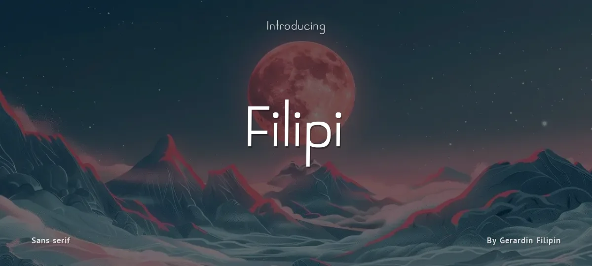 Filipi font preview