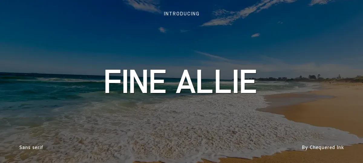 Fine Allie font preview